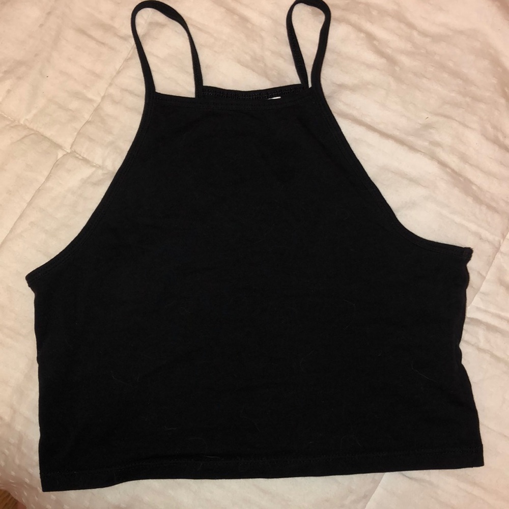 cute black halter tank